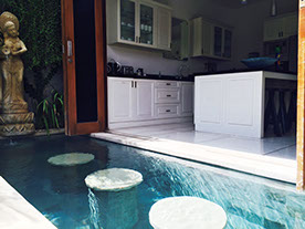 Villa Annecy Pool Area Swim up bar Seminyak Bali